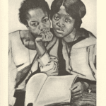 "Two girls" art from Survey Graphic Harlem